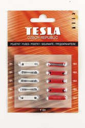 Предохранители Tesla Предохранители CONTINENTAL (5х8А, 5х16А), комплект 10шт. | Артикул F151