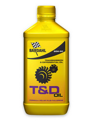 Трансмиссионные масла и жидкости ГУР: Bardahl T&D OIL 80W-90, 1л. , Синтетическое | Артикул 421140