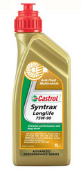 Трансмиссионные масла и жидкости ГУР: Castrol Трансмиссионное масло Syntrax Longlife 75W-90, 1 л МКПП, мосты, редукторы, Синтетическое | Артикул 154F0A